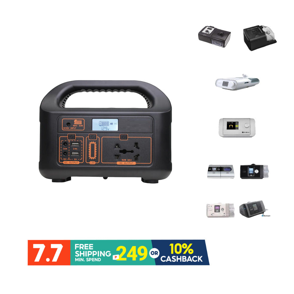 Moyeah Portable Power Station 300 Wh (80,000 mAh) – CPAP Emergency Power Generator