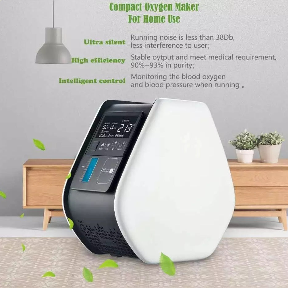 Moyeah portable oxygen concentrator for home use – 1–7 L/min