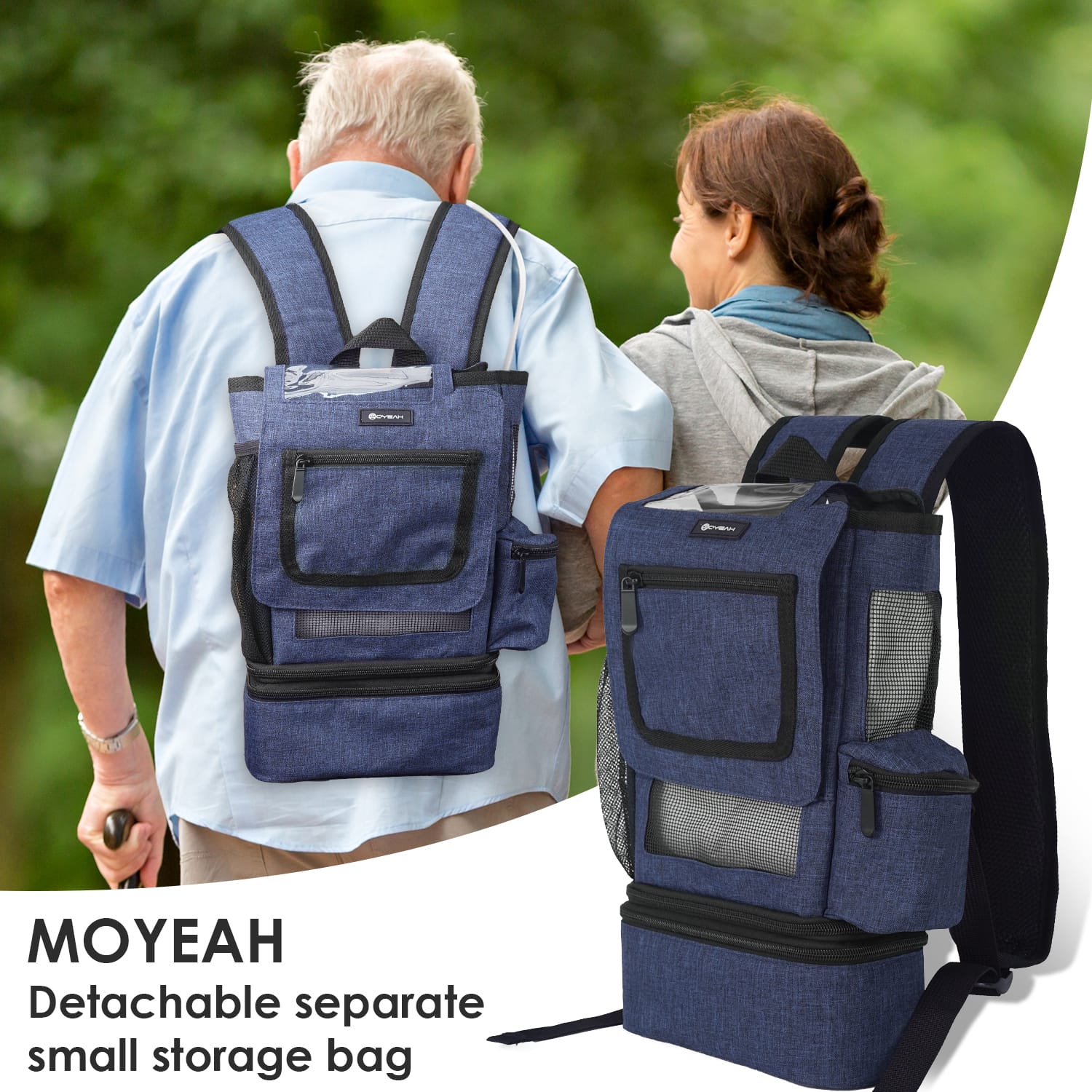 Oxygen device backpack