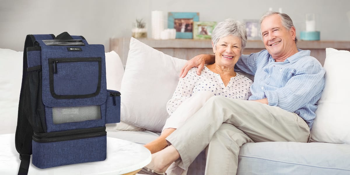 Oxygen device backpack